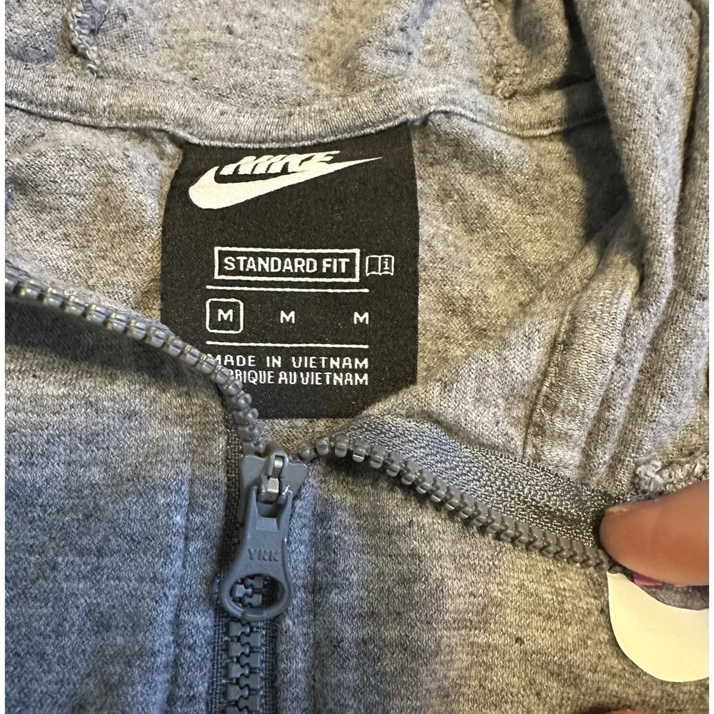Girls Zip Up Jacket by Nike - Grey - size Youth M